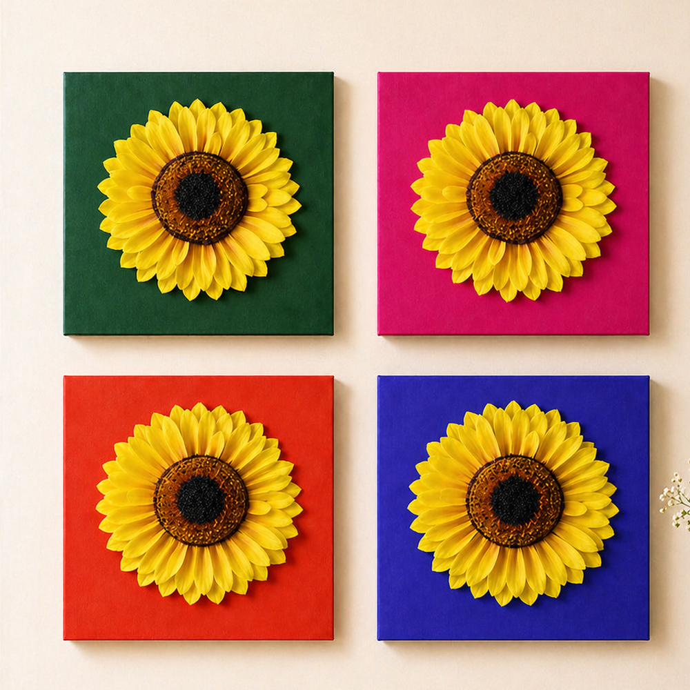 Crepe Paper Sunflower Wall Art: Easy DIY Flower Tutorial