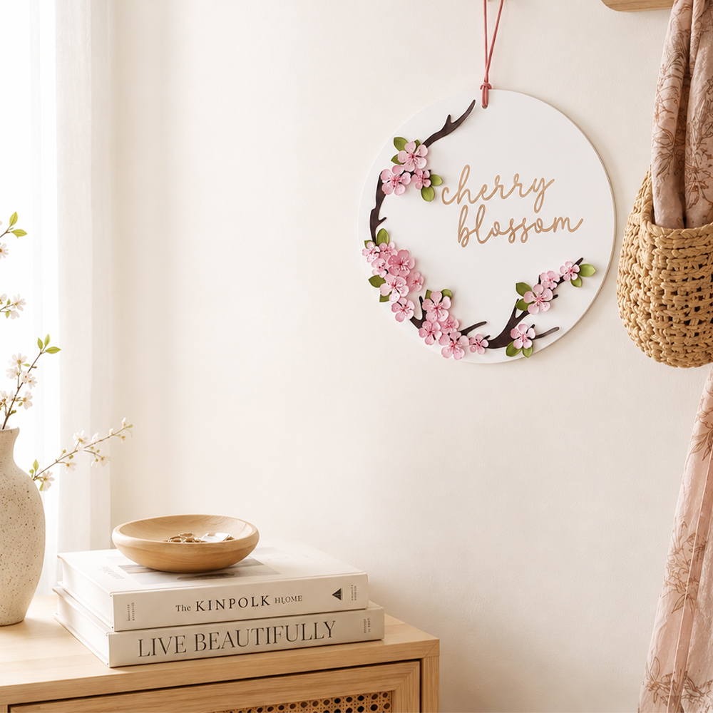 Paper Cherry Blossoms DIY: How to Make a Cherry Blossom Wreath
