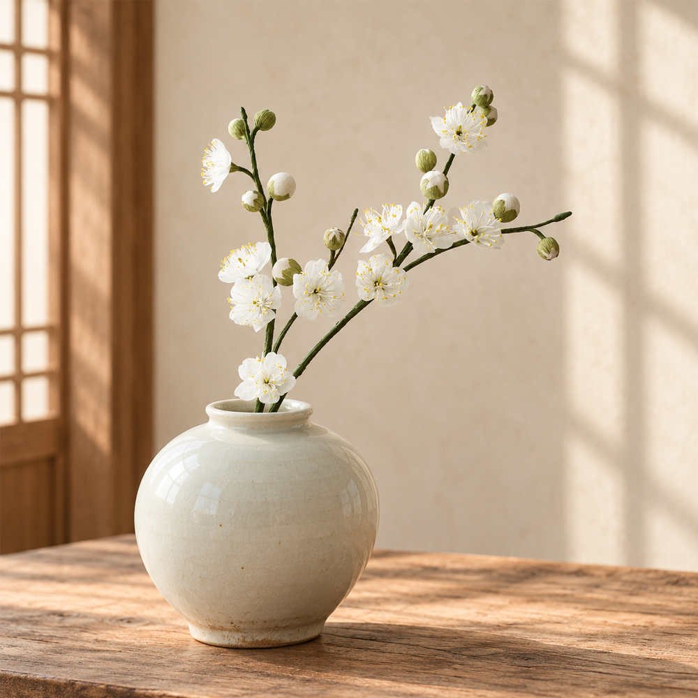 Want Spring at Home? Make These Crepe Paper Plum Blossoms 🌸