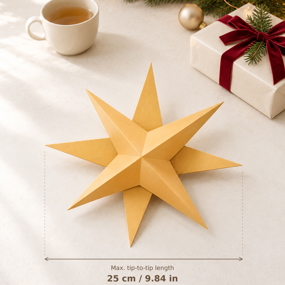 How to Make a 3D Paper Star That Looks This Good! (Free Template ...